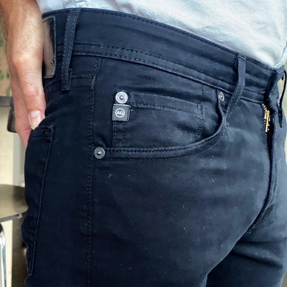 AG The Matchbox Slim Straight Black Pants